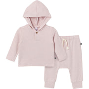 2-Piece Baby Girls Light Pink Hooded Brushed Hacci Set Outfits & Sets Modern Moments™ by Gerber® 