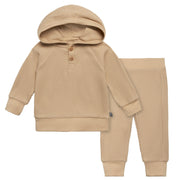 2-Piece Baby Neutral Lt Tan Hoodie and Pant Set Outfits & Sets Modern Moments™ by Gerber® 