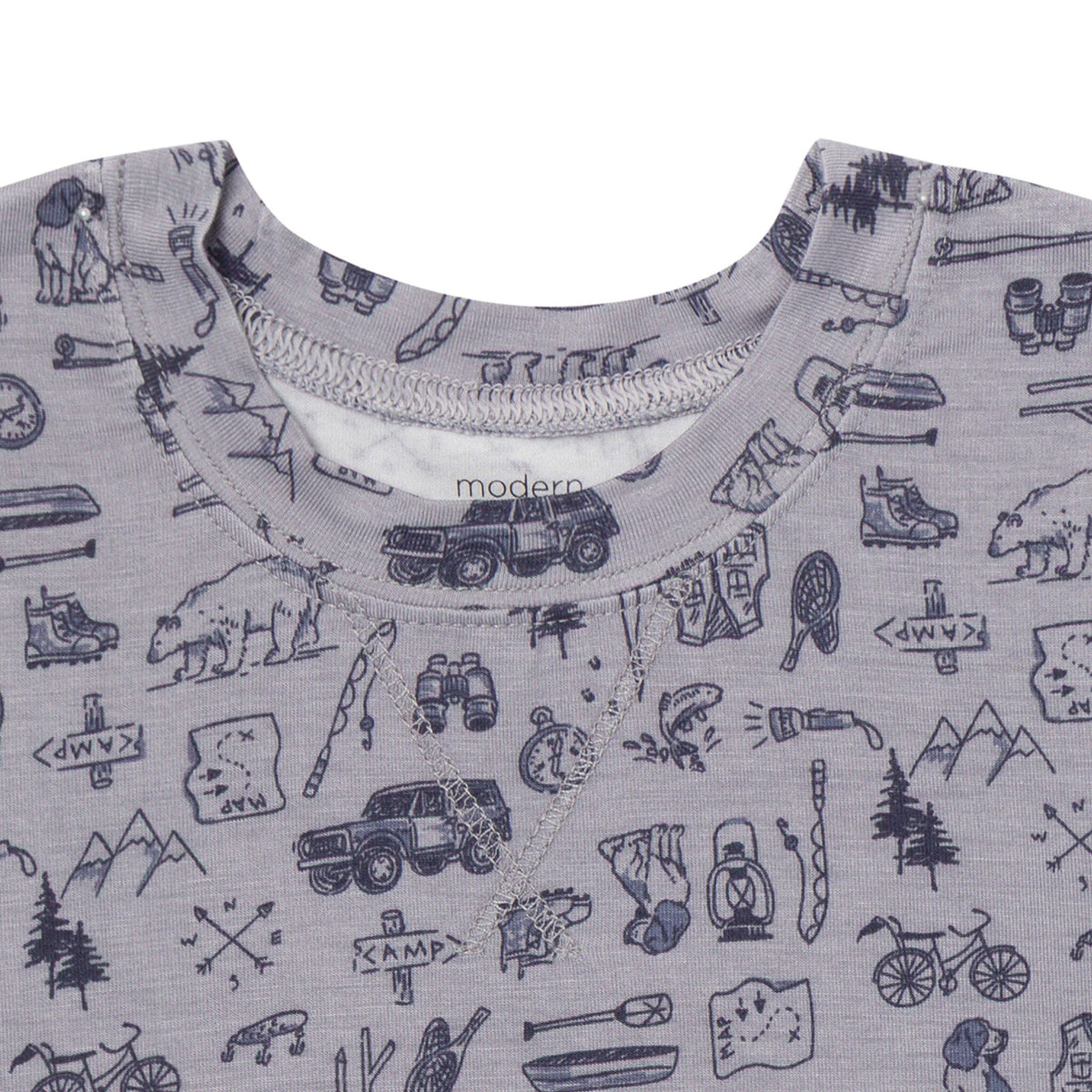 2-Piece Baby Boys Moody Blue Snug Fit Pajama Sleepwear Modern Moments™ by Gerber® 