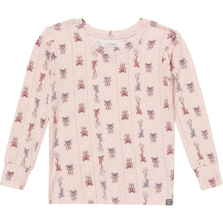 2-Piece Infant & Kid Girls Ballerina Pink Snug Fit Pajama