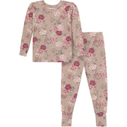 2-Piece Baby Girls Stone Rose Snug Fit Pajama Sleepwear Modern Moments™ by Gerber® 