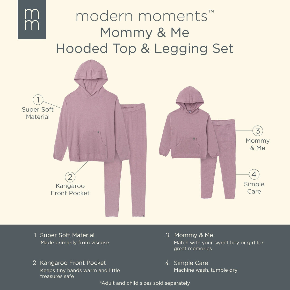 2-Piece Infant & Toddler Girls Med Lilac Top and Legging Set Outfits & Sets Modern Moments™ by Gerber® 