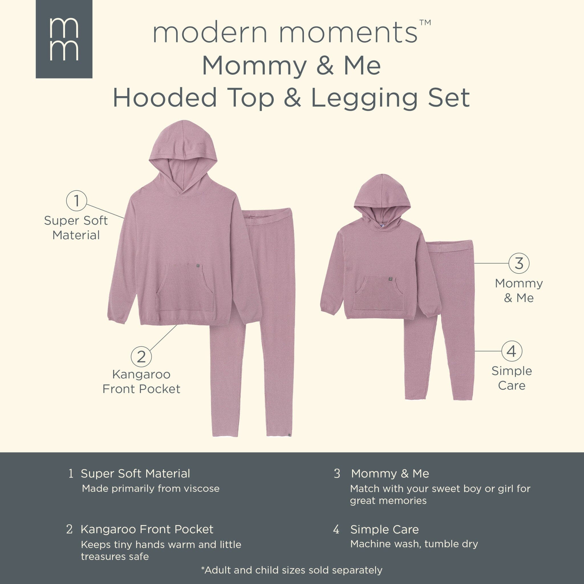 2-Piece Infant & Toddler Girls Med Lilac Top and Legging Set Outfits & Sets Modern Moments™ by Gerber® 