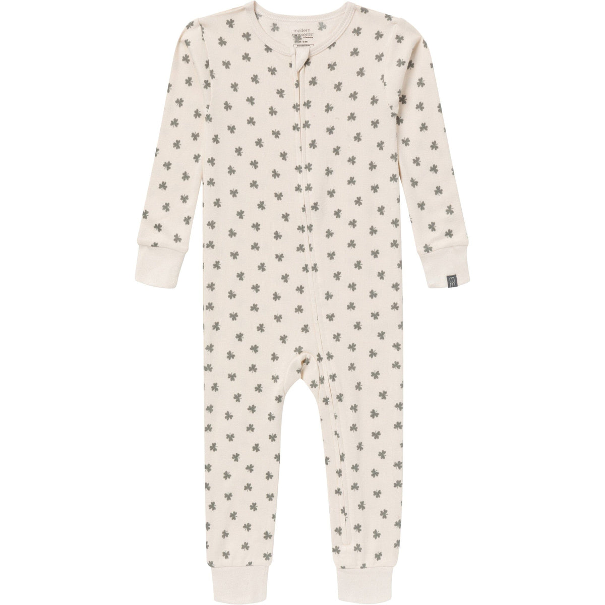 Baby & Toddler Neutral Beige Shamrock Tight Fitting Footless Pajamas sleepwear Modern Moments™ by Gerber® 