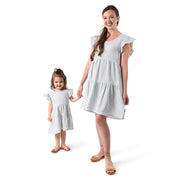 Mommy & Me Teal Stripe Gauze Dresses dresses Modern Moments™ by Gerber® 