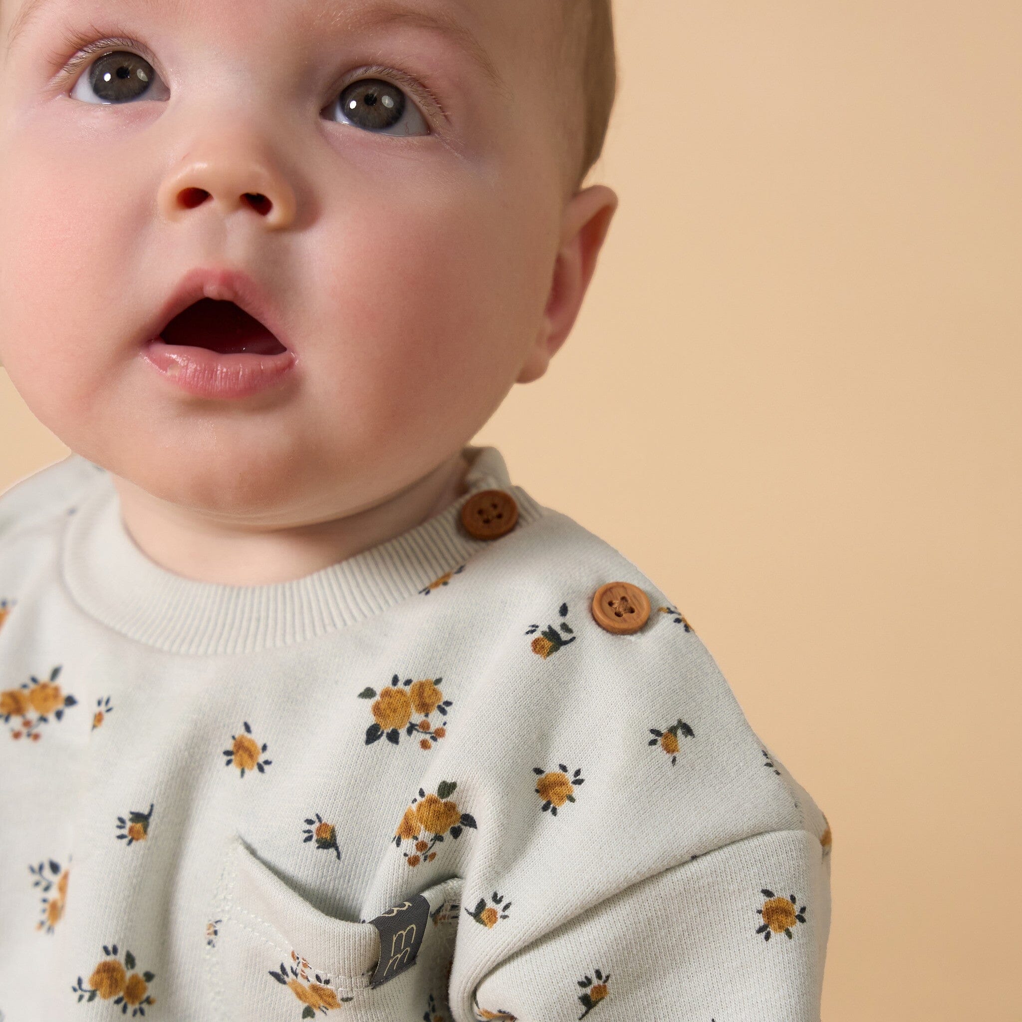 Baby Girls Fall Roses Bubble Romper rompers modern moments™ by Gerber® 