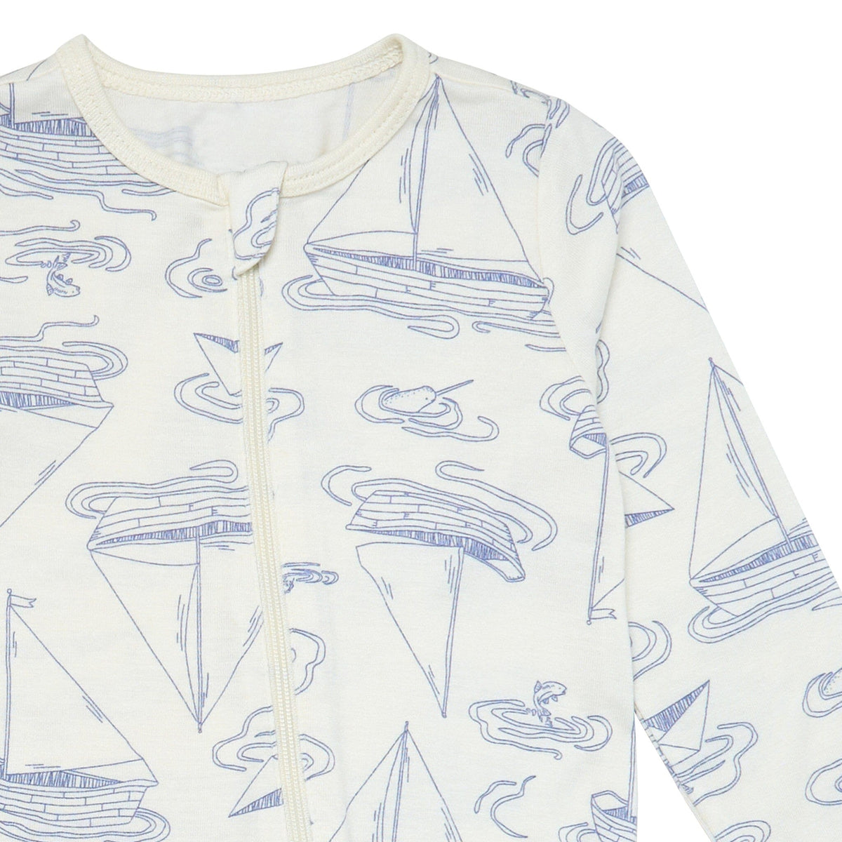 2-Pack Baby Boys Ivory Sailboat Sleep 'N Play With Mittens sleepwear Modern Moments™ by Gerber® 