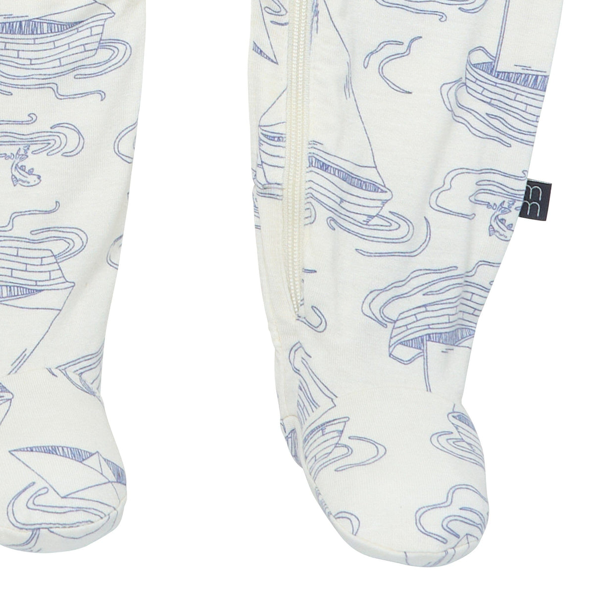 2-Pack Baby Boys Ivory Sailboat Sleep 'N Play With Mittens sleepwear Modern Moments™ by Gerber® 