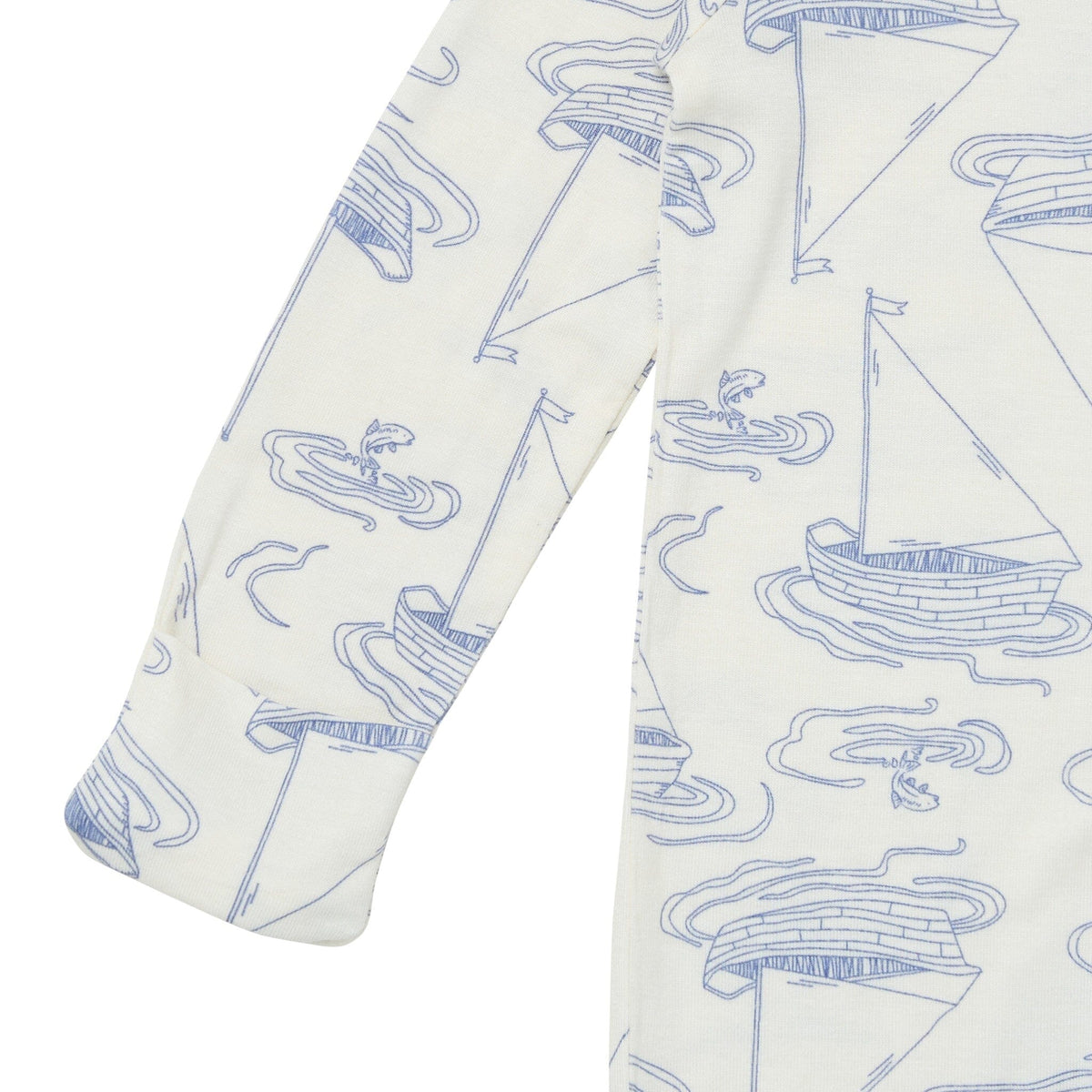 2-Pack Baby Boys Ivory Sailboat Sleep 'N Play With Mittens sleepwear Modern Moments™ by Gerber® 