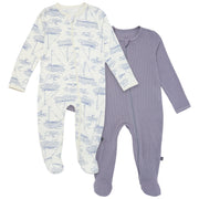 2-Pack Baby Boys Ivory Sailboat Sleep 'N Play With Mittens sleepwear Modern Moments™ by Gerber® 