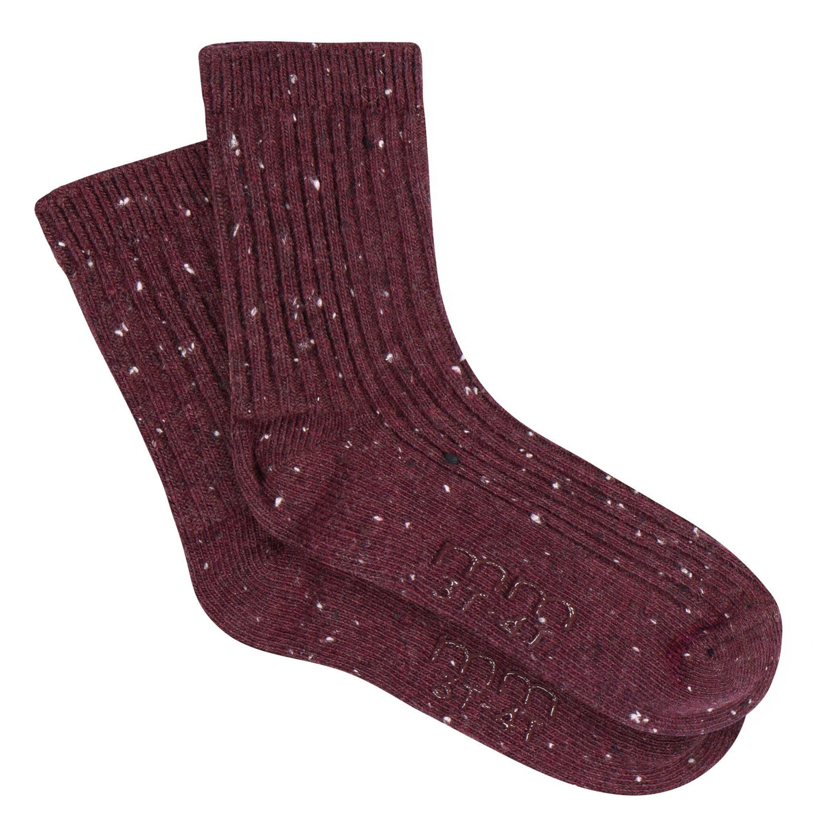 2-Pack Toddler Boys Tan & Burgundy Ribbed Socks socks modern moments™ by Gerber® 