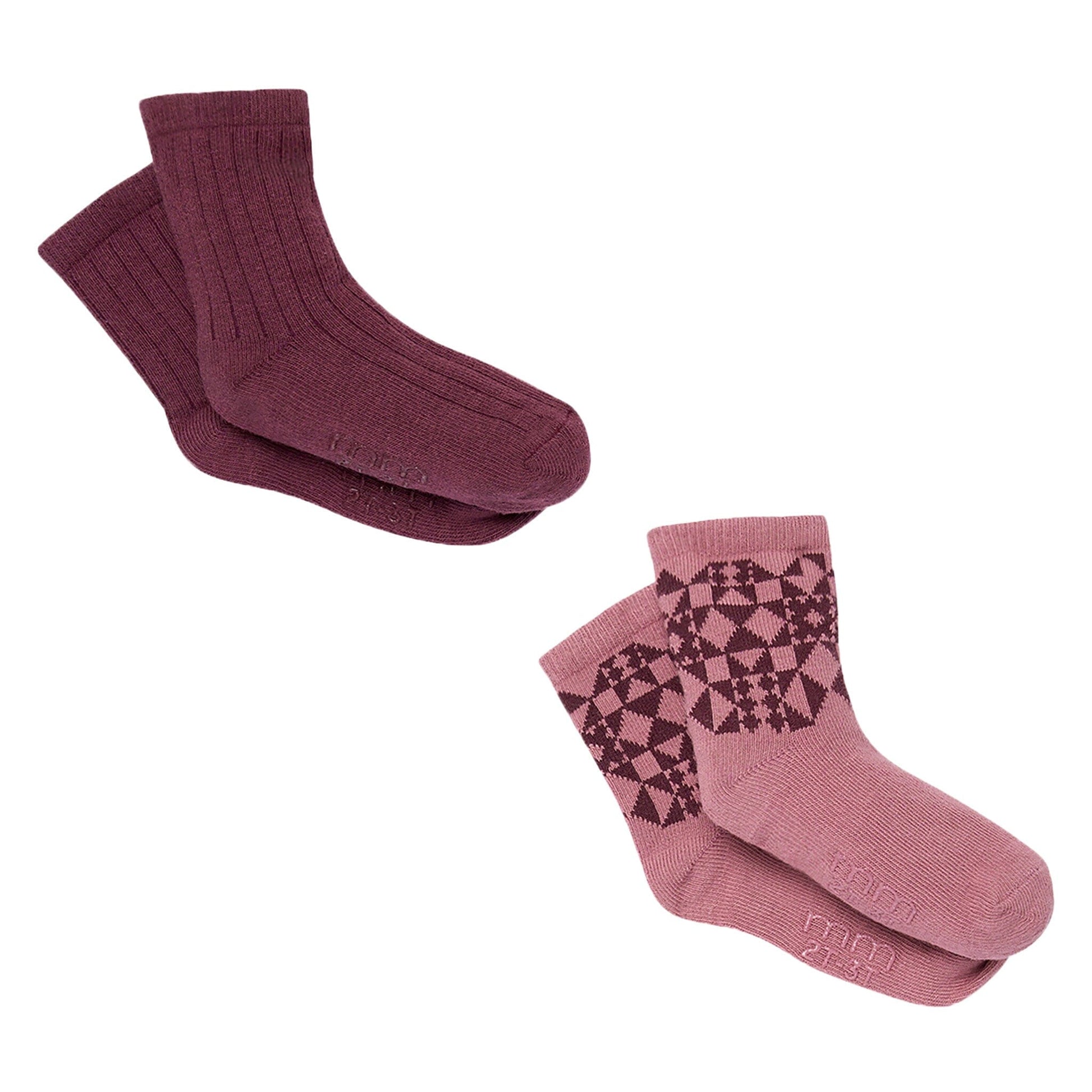 2-Pack Toddler Girls Rose Knit Socks socks modern moments™ by Gerber® 