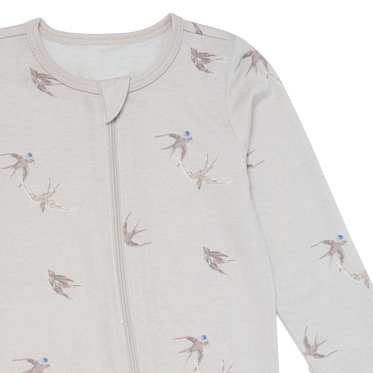 2-Pack Baby Neutral Light Grey Sparrows Sleep 'N Play With Mittens sleepwear Modern Moments™ by Gerber® 