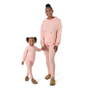 Mommy & Me 2-Piece Pink Hooded Waffle Top & Legging Bundle outfits Modern Moments™ by Gerber® 