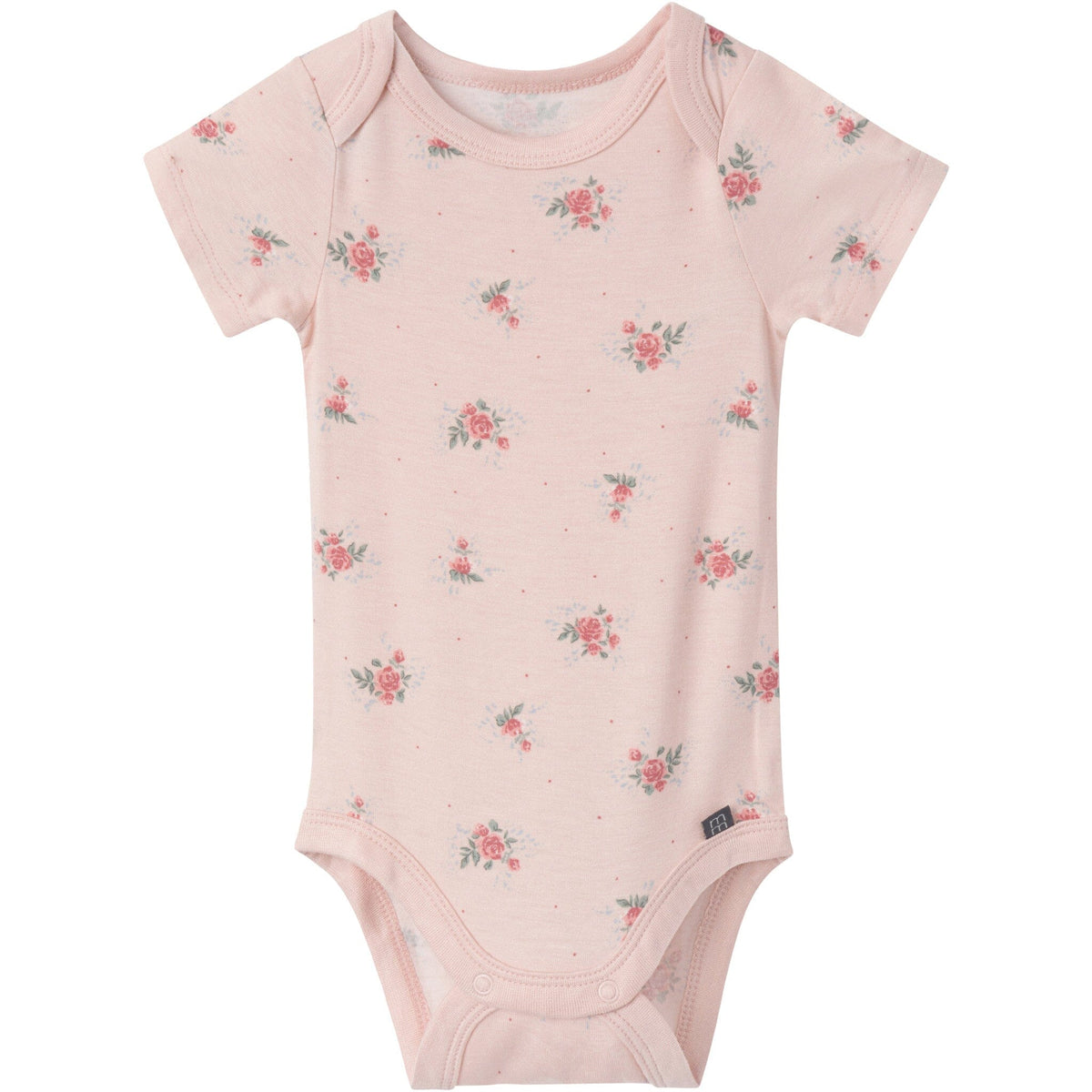4-Pack Baby Girls Pink Roses Bodysuit and Pant Set
