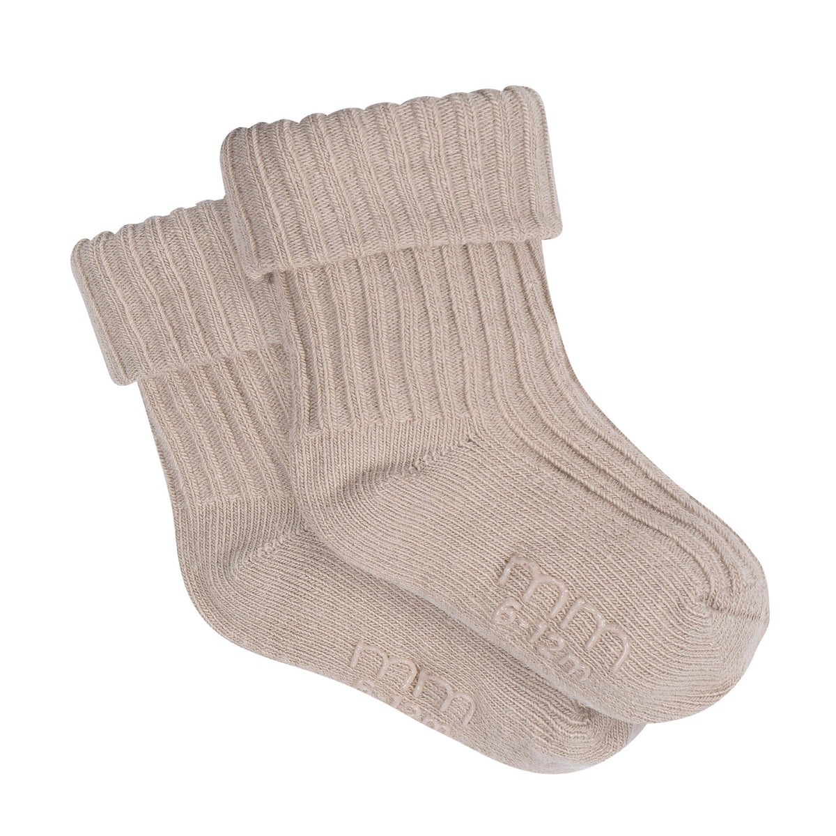 4-Pack Baby Neutral Rolled Cuff Ribbed Socks socks modern moments™ by Gerber® 