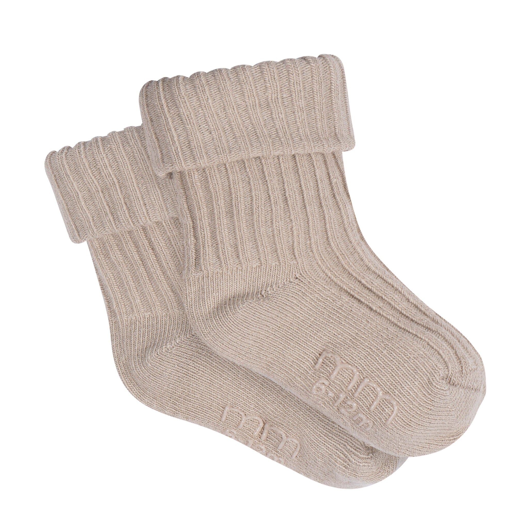 4-Pack Baby Neutral Rolled Cuff Ribbed Socks socks modern moments™ by Gerber® 