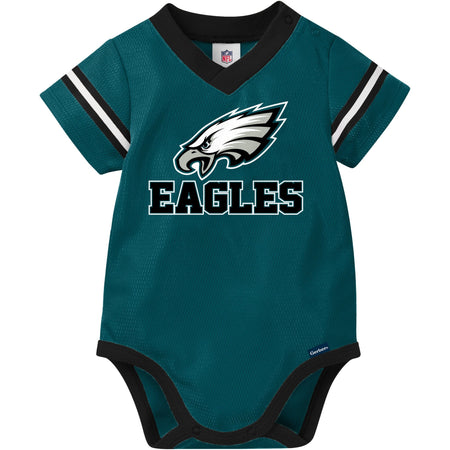 Baby Boys Philadelphia Eagles Short Sleeve Mesh V-Neck Bodysuit