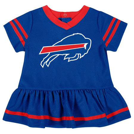 2-Piece Baby Girls Buffalo Bills Dress & Diaper Cover Set
