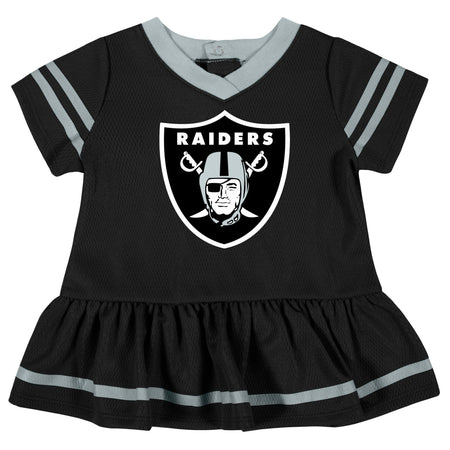 2-Piece Baby Girls Las Vegas Raiders Dress & Diaper Cover Set