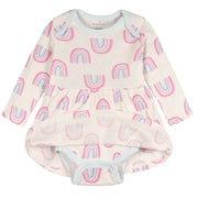 Baby Girls Ivory Rainbow Bodysuit Dress dresses Onesies® Brand 