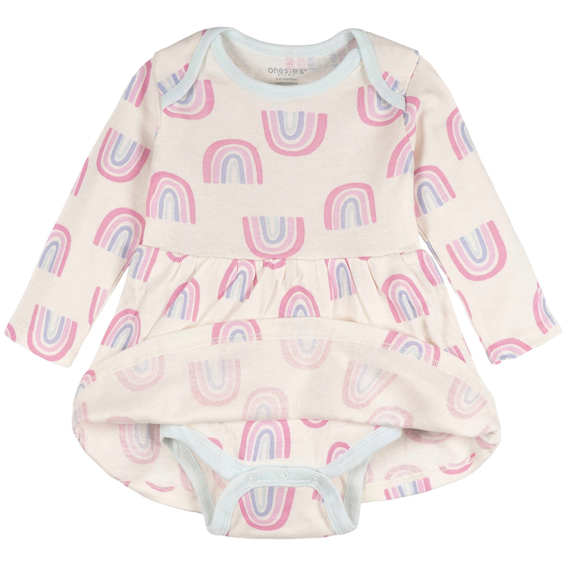 Baby Girls Ivory Rainbow Bodysuit Dress dresses Onesies® Brand 