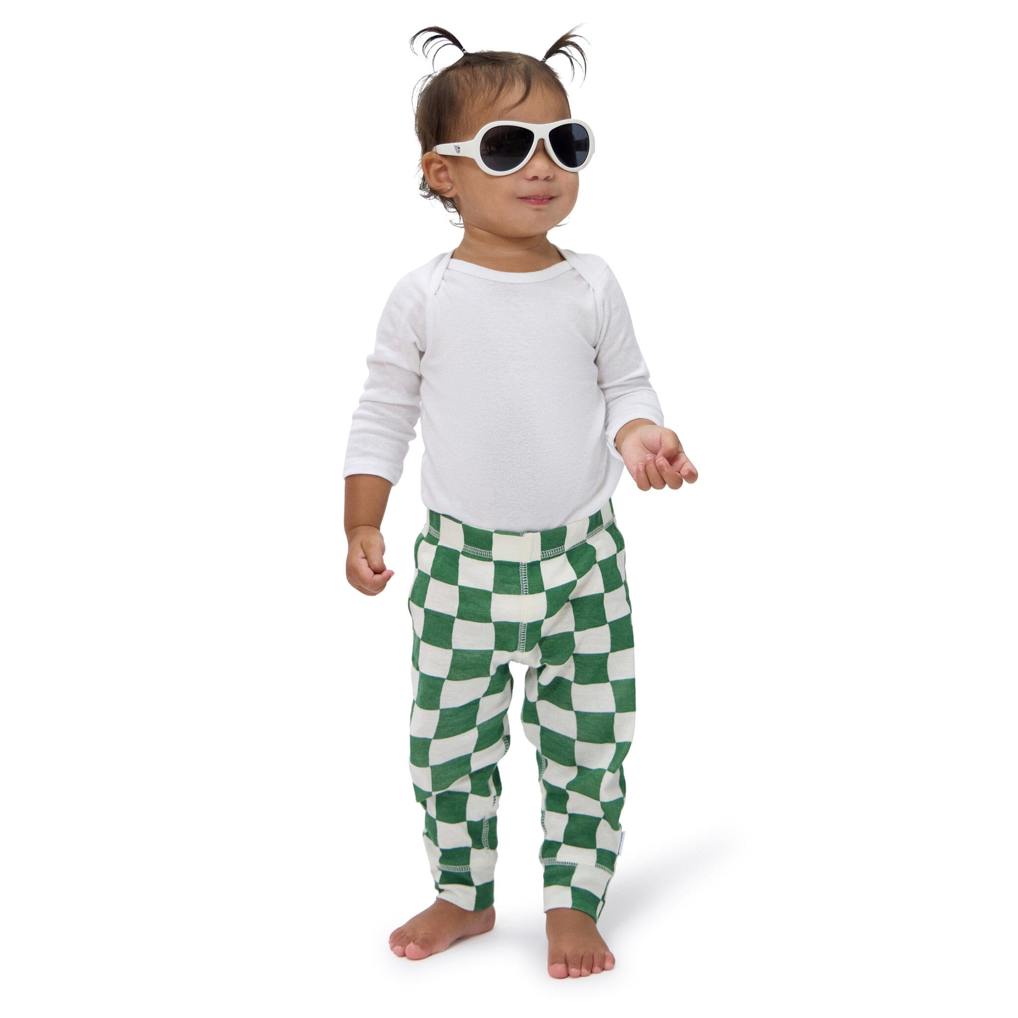 3-Pack Baby Neutral Green Checkers Active Pants bottoms Onesies® Brand 