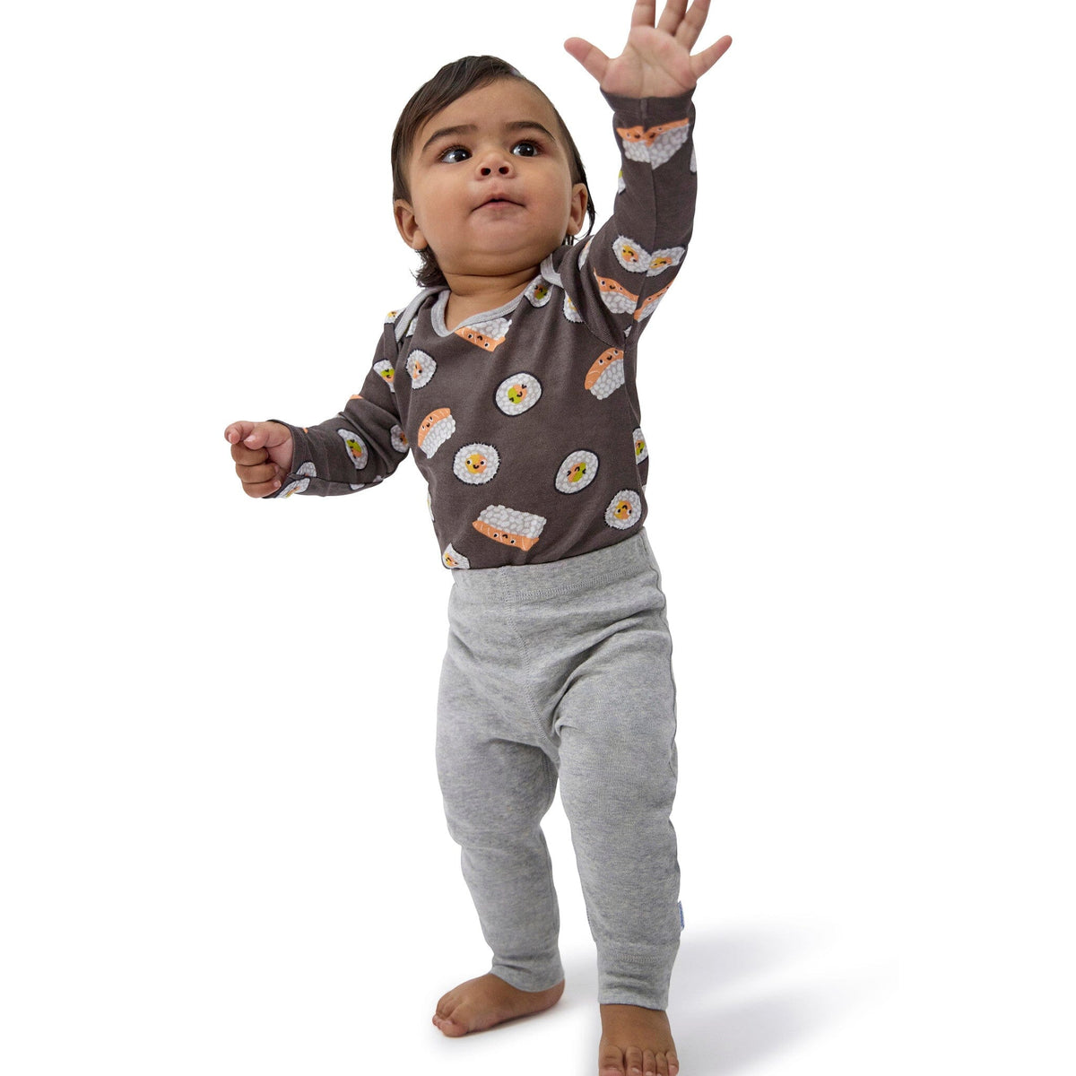 4-Piece Baby Neutral Miso Happy Onesies® Bodysuits and Pants outfits Onesies® Brand 