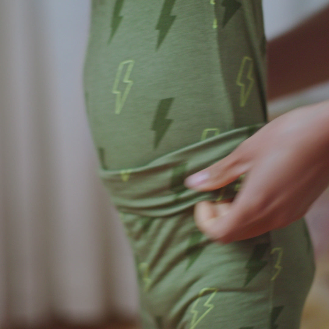 Load video: 2-Piece Baby Boys Green Bolts Onesie® Pant Set