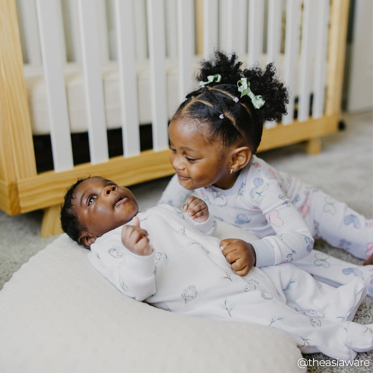 4-Pack Baby & Toddler Girls Butterflies Snug Fit Footed Pajamas sleepwear Gerber® 