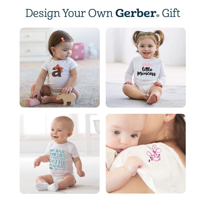 3-Pack Boys' & Girls' White Slip-On Shirt-Gerber Childrenswear