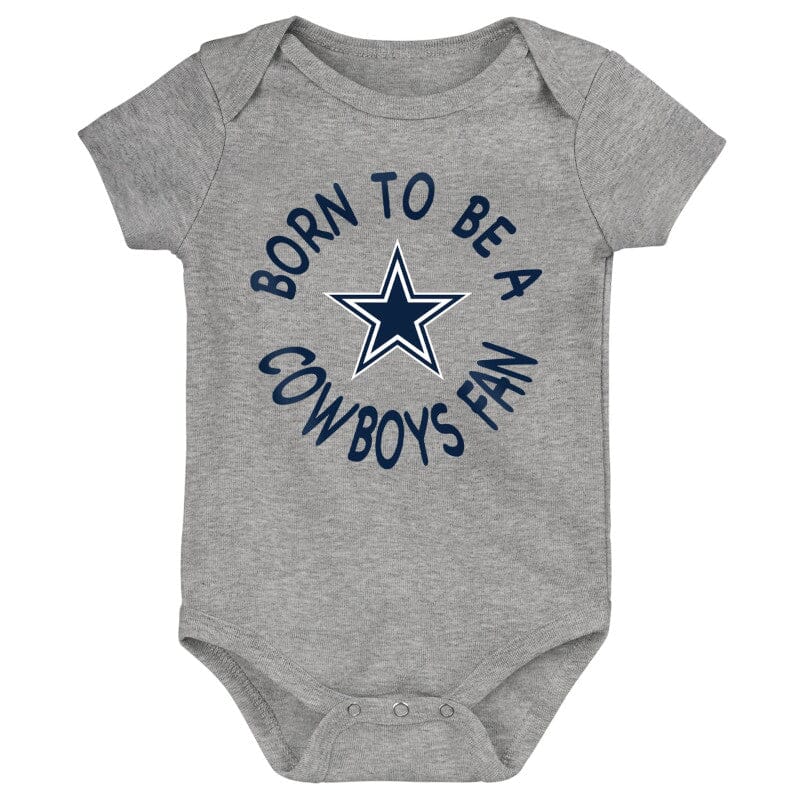 3-Pack Baby Boys Dallas Cowboys Short Sleeve Bodysuits