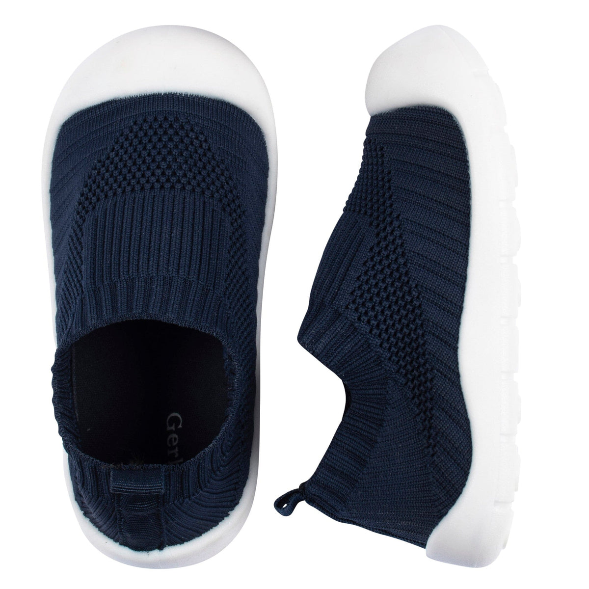 Infant & Toddler Boys Navy Stretchy Knit Slip-On Sneaker