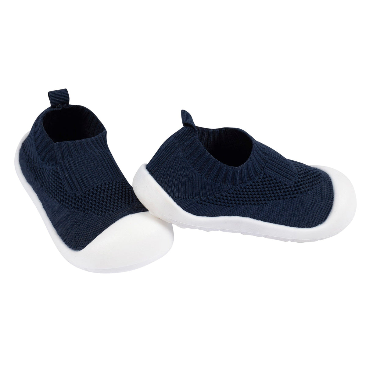 Infant & Toddler Boys Navy Stretchy Knit Slip-On Sneaker