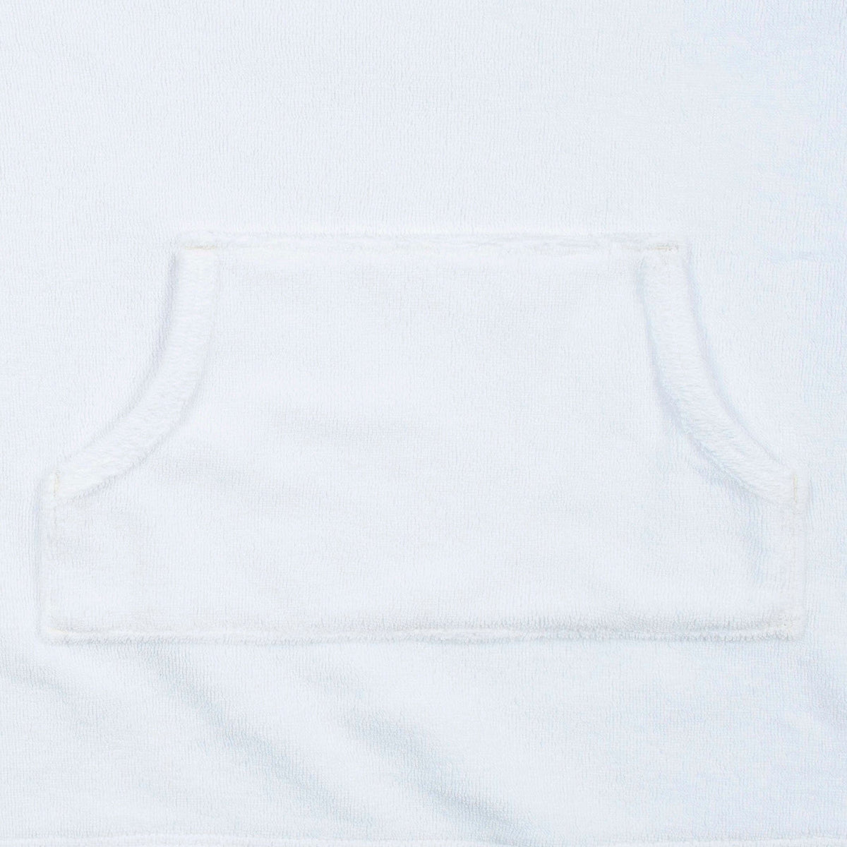 Baby & Toddler Girls White Hooded Kangaroo Pocket Terry Coverup
