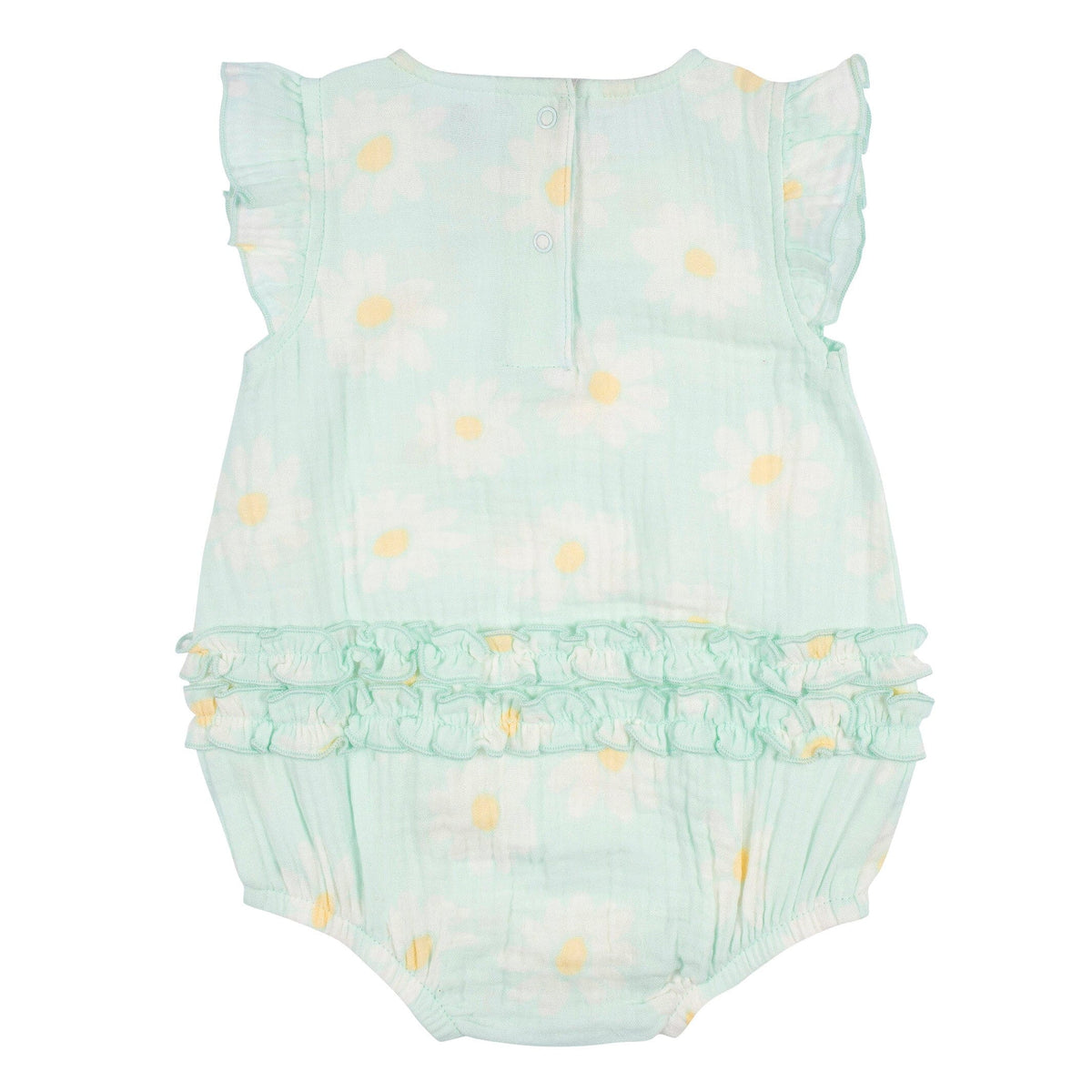 Baby Girls Daisies Gauze Sunsuit Romper