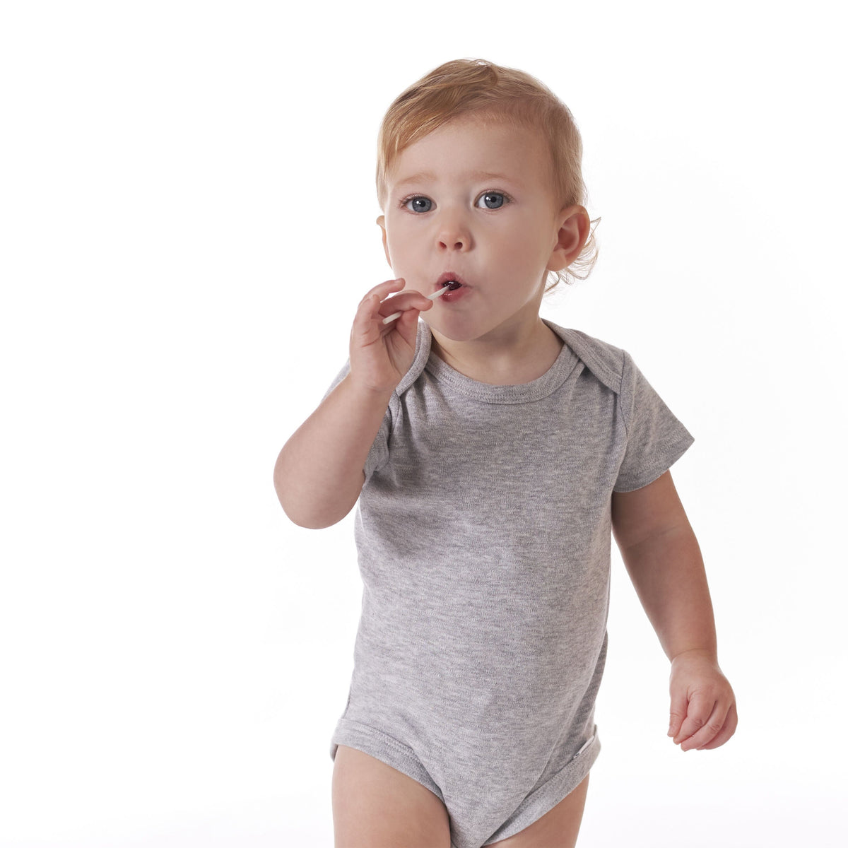 5-Pack Baby Heather Grey Onesies® Bodysuits-Gerber Childrenswear