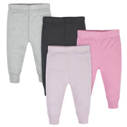 4-Pack Baby Girls Assorted Active Pants-Gerber Childrenswear