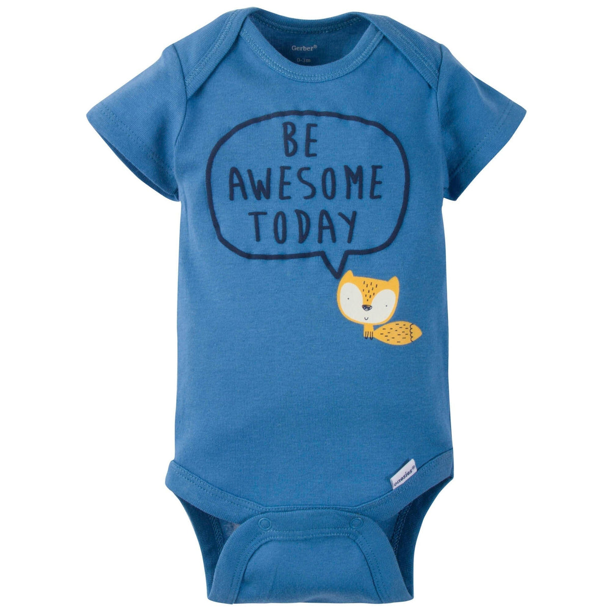 Gerber® 8-pack Baby Boys' Fox Short Sleeve Onesies® Bodysuits