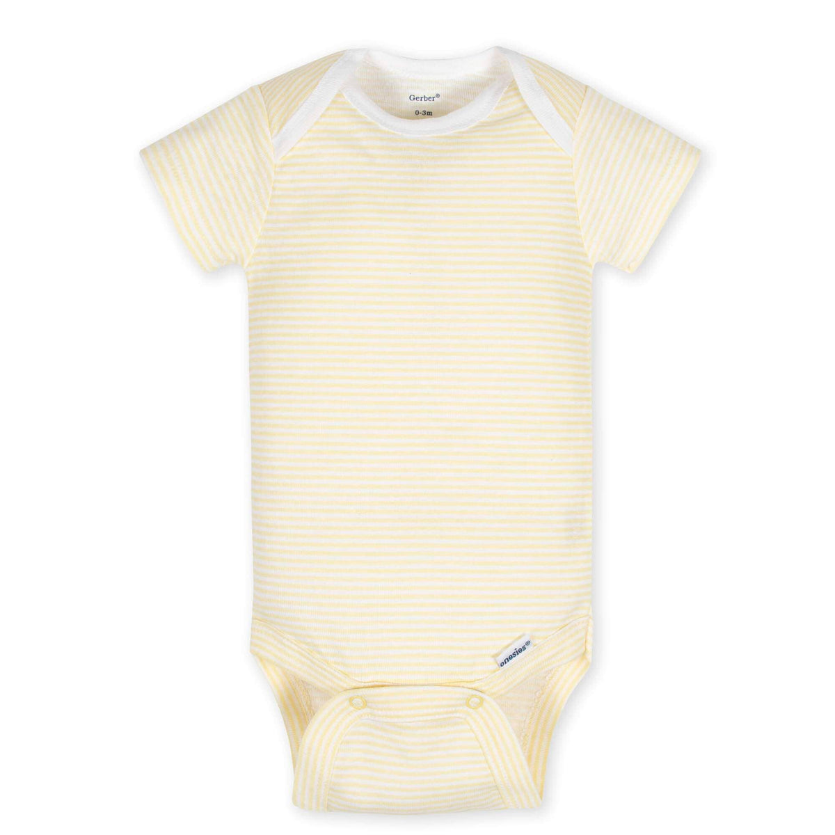 5-Pack Baby Neutral Lamb Short Sleeve Onesies® Bodysuits-Gerber Childrenswear