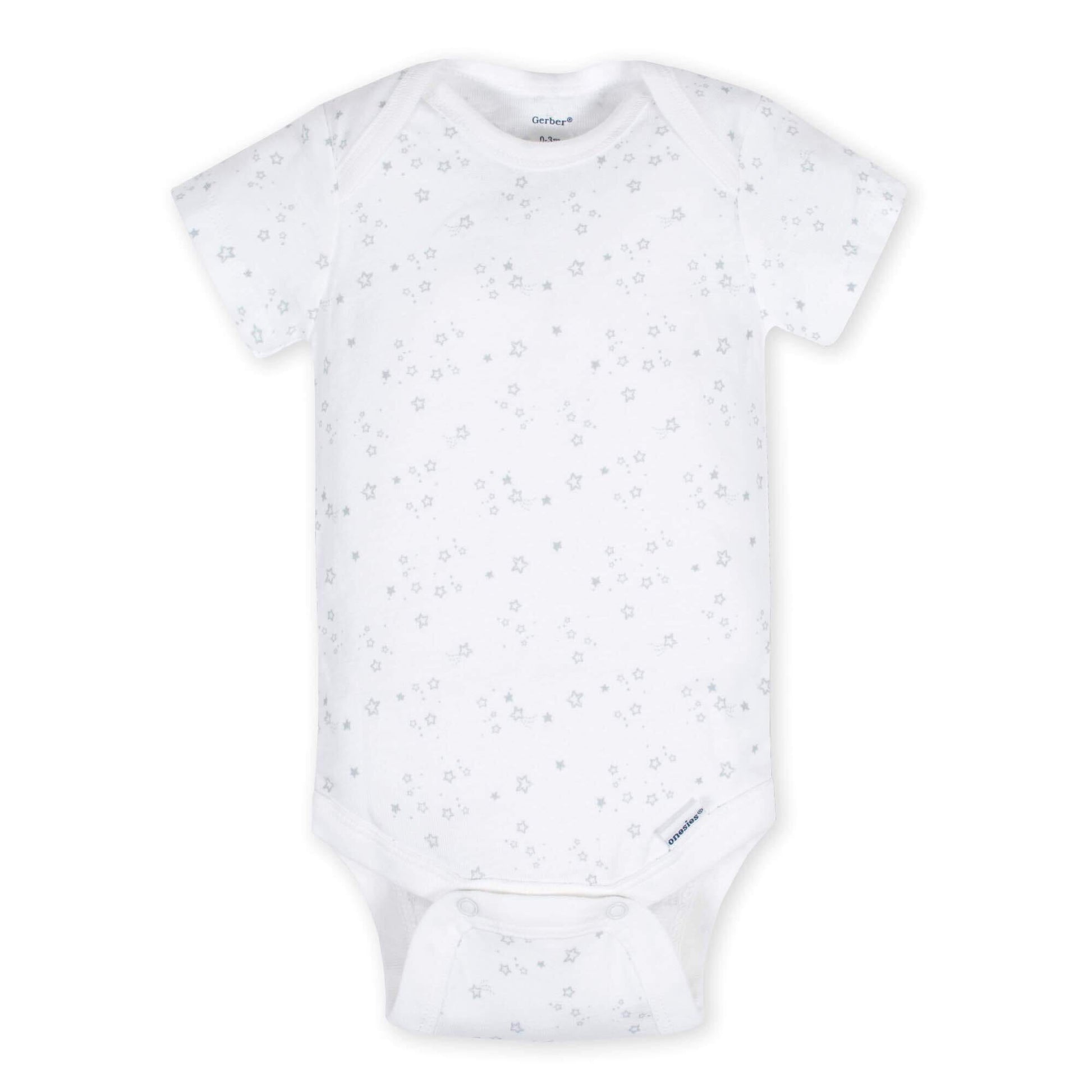 5-Pack Baby Neutral Lamb Short Sleeve Onesies® Bodysuits-Gerber Childrenswear