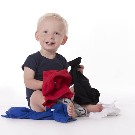Onesies® Baby 5-Pack Black Ribbed Bodysuits
