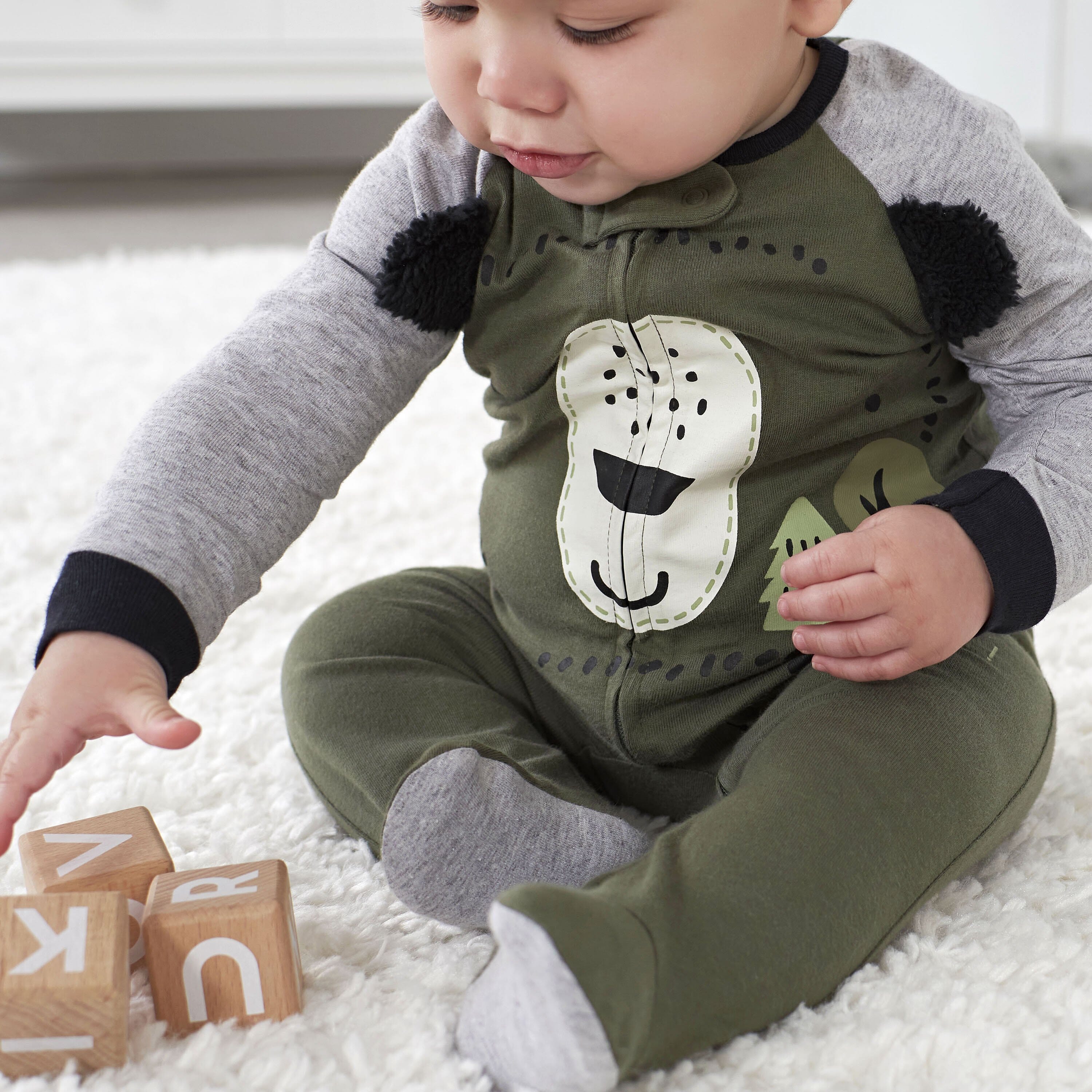 2-Pack Baby Boys Bear Sleep 'n Plays-Gerber Childrenswear