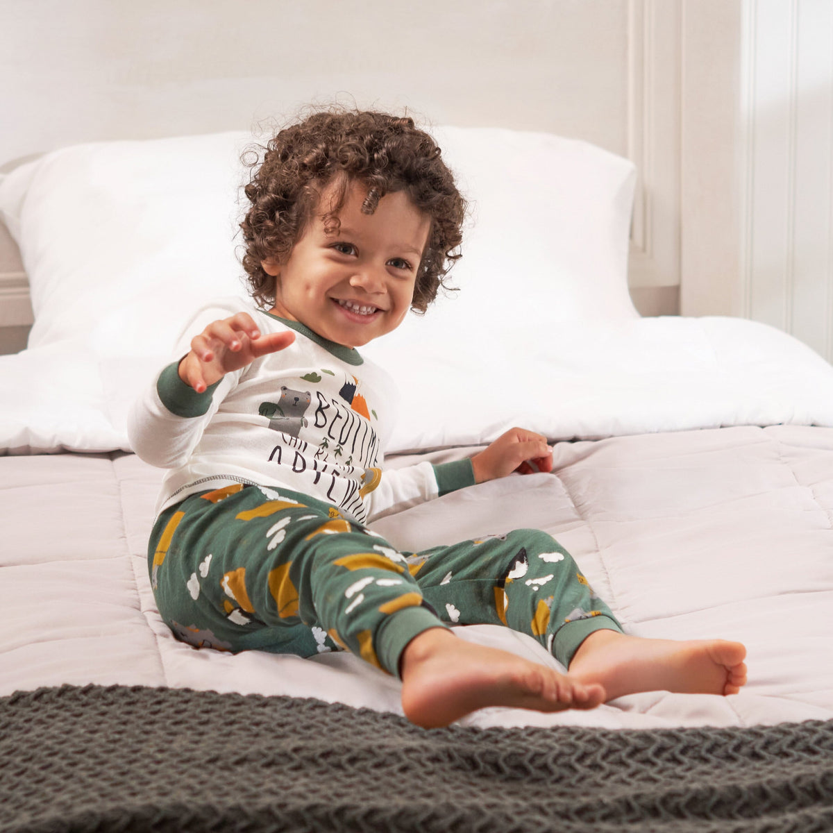 4-Piece Infant & Toddler Boys Camping Snug Fit Cotton Pajamas-Gerber Childrenswear