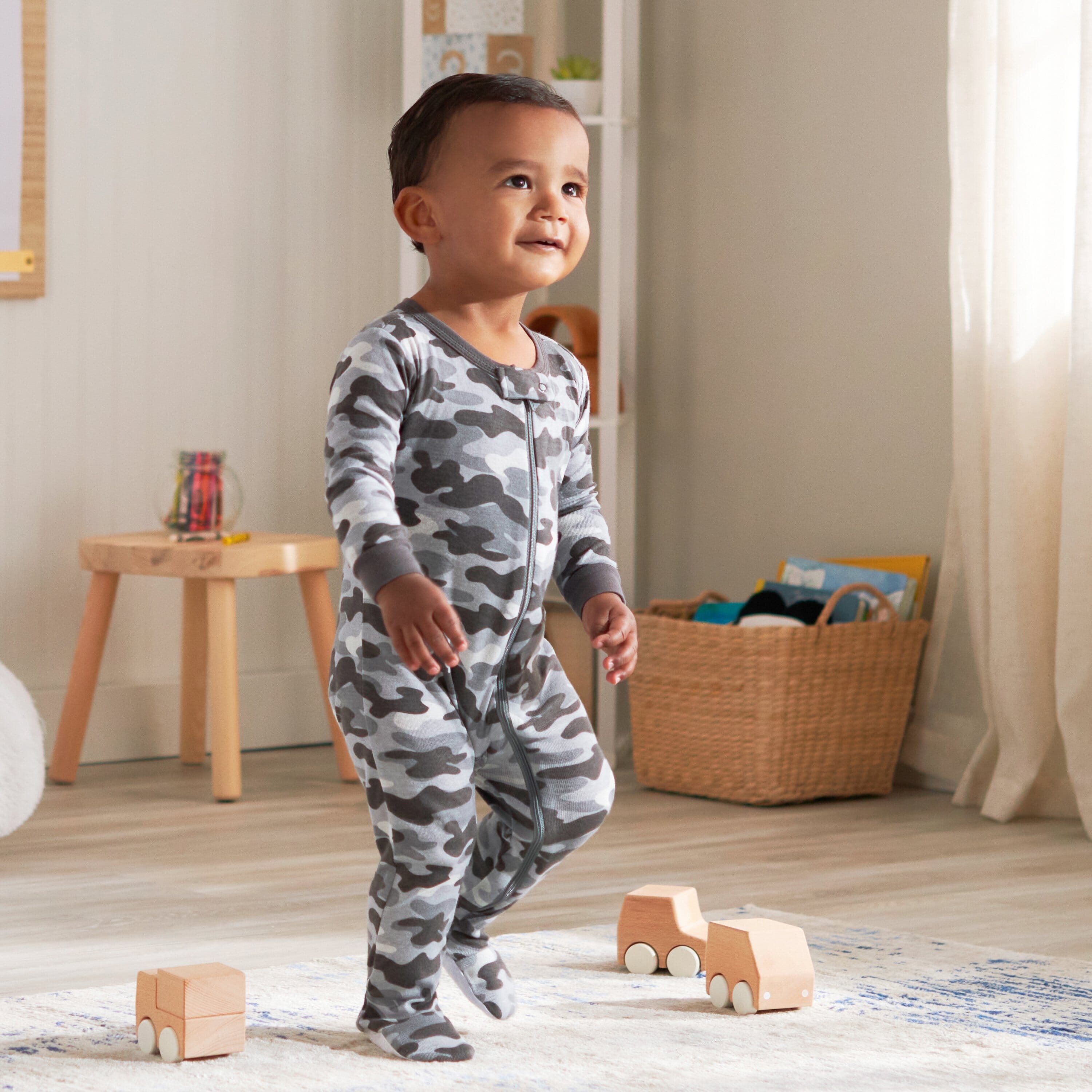 2-Pack Baby & Toddler Boys Camo Snug Fit Footed Cotton Pajamas-Gerber Childrenswear