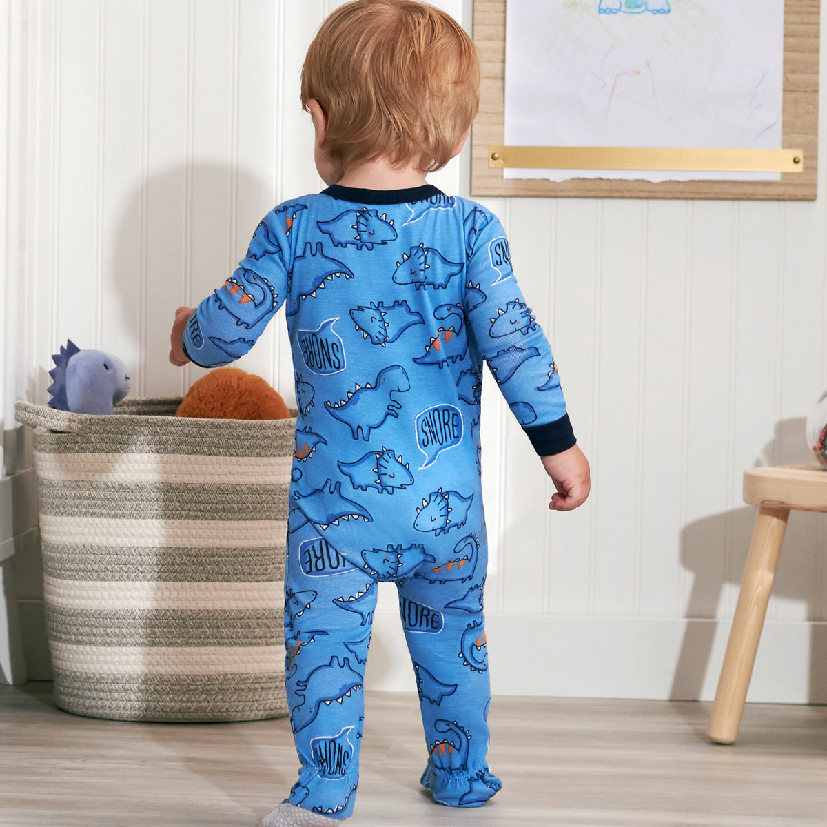 2-Pack Baby & Toddler Boys Dino Snug Fit Footed Cotton Pajamas-Gerber Childrenswear