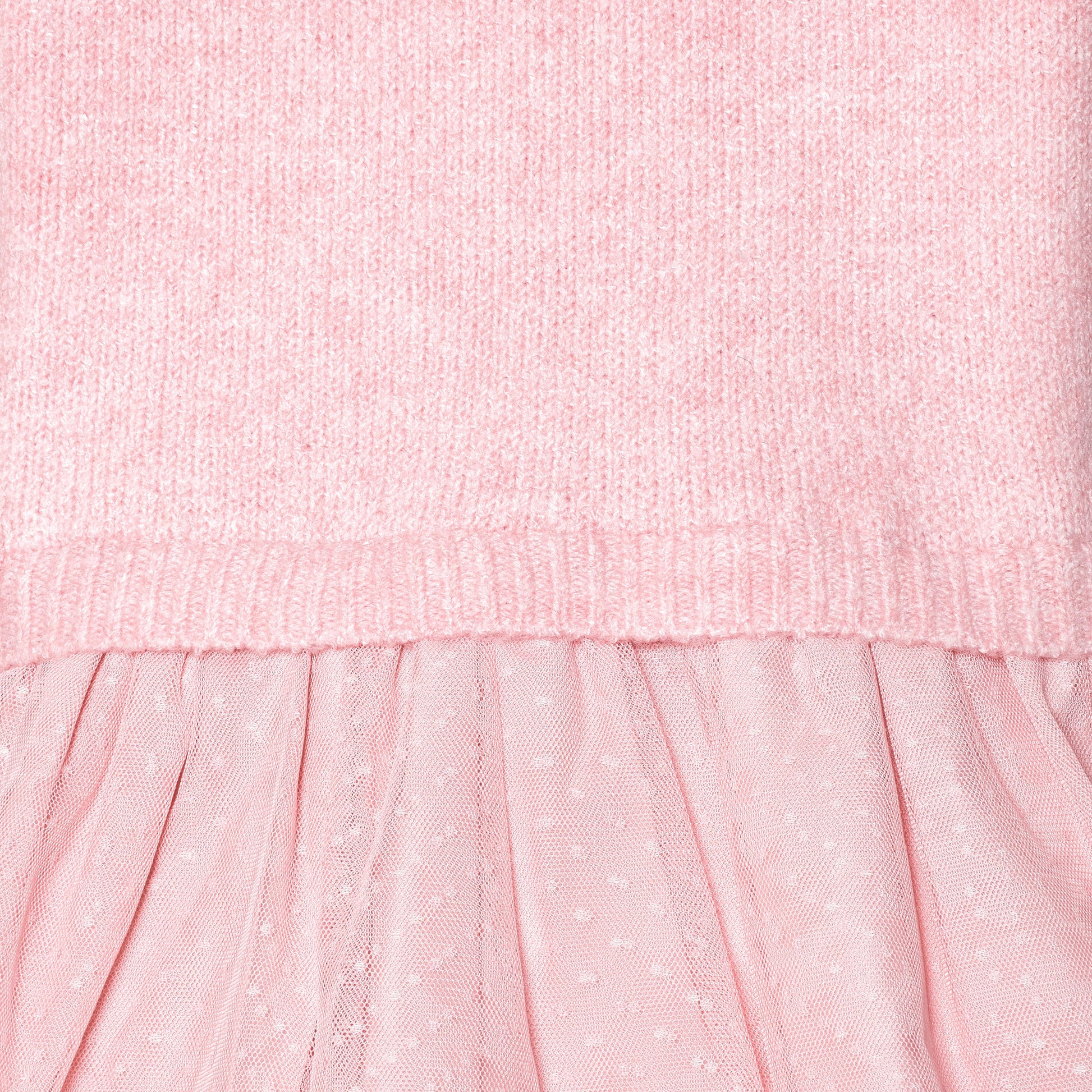 Infant & Toddler Girls Pink Sweater Dress With Tulle Skirt-Gerber Childrenswear