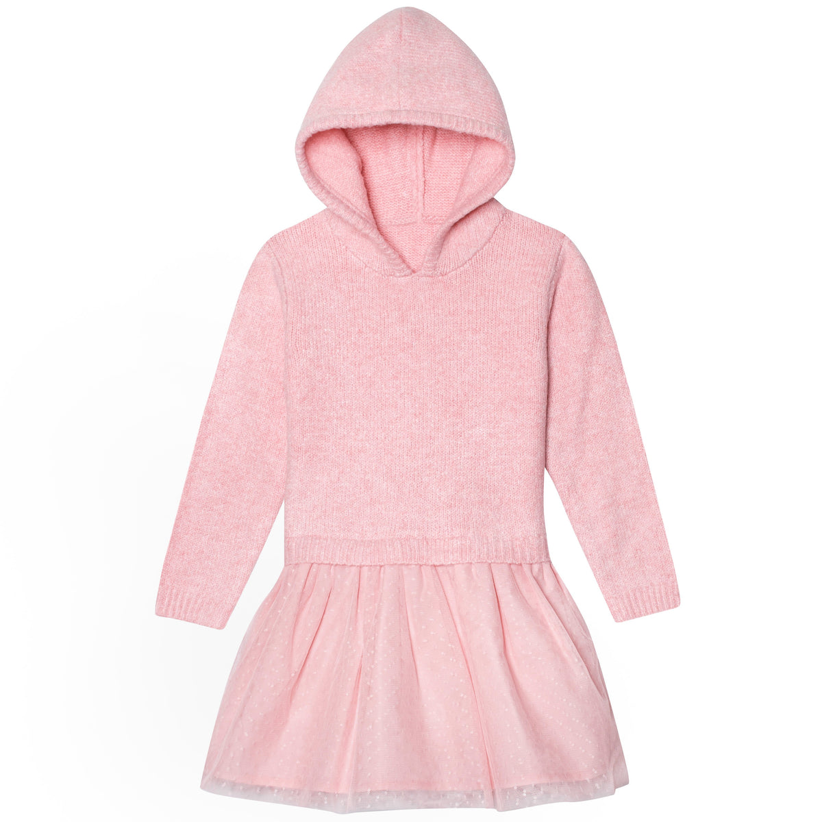 Infant & Toddler Girls Pink Sweater Dress With Tulle Skirt-Gerber Childrenswear