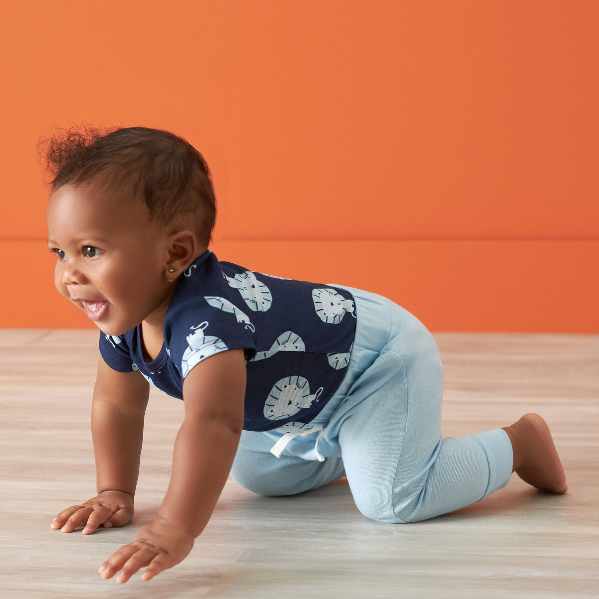 2-Pack Baby Boys Comfy Stretch Navy & Blue Pants-Gerber Childrenswear