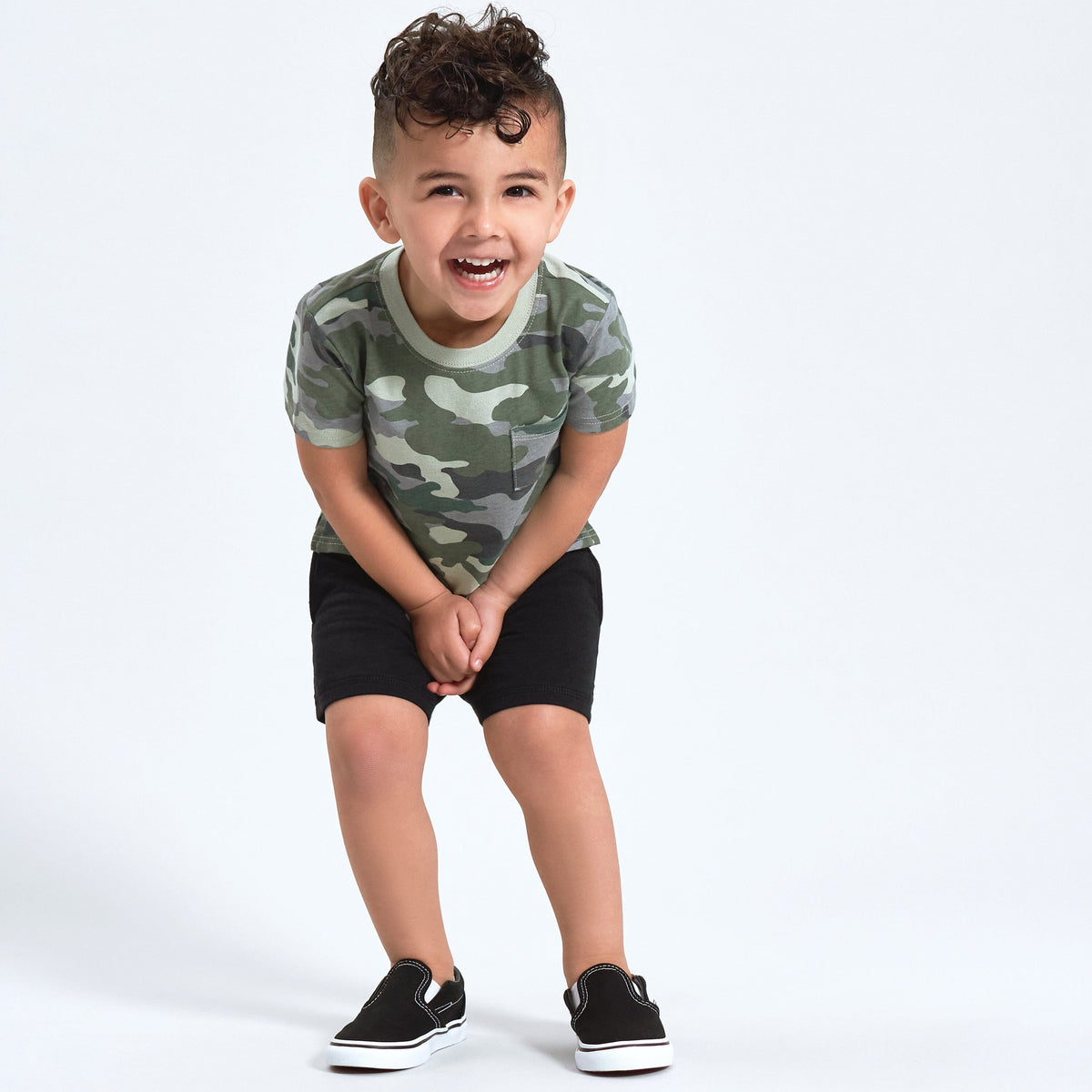 3-Pack Baby & Toddler Boys Color Me Camo Short Sleeve Pocket Tees-Gerber Childrenswear